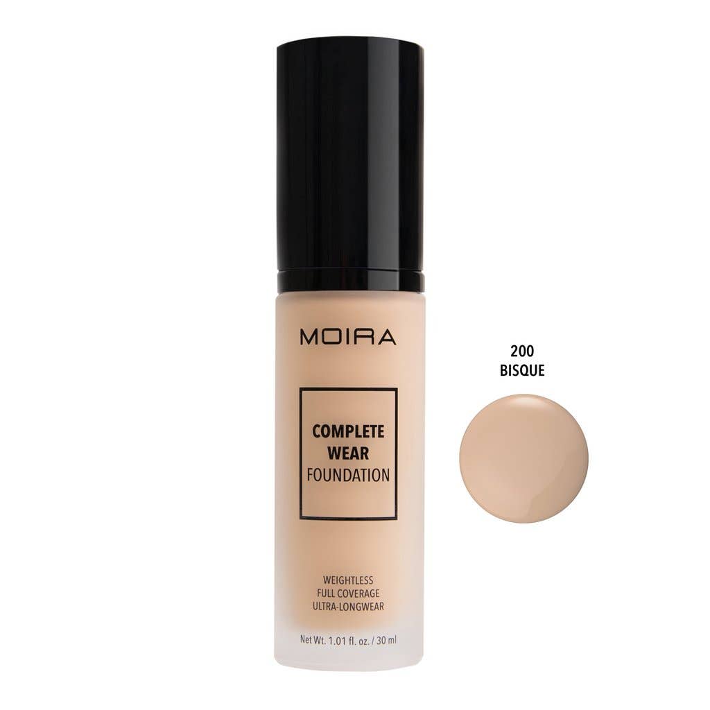 Moira Cosmetics - Wholesale Foundation - Complete Wear Foundation 200 - Bisque1