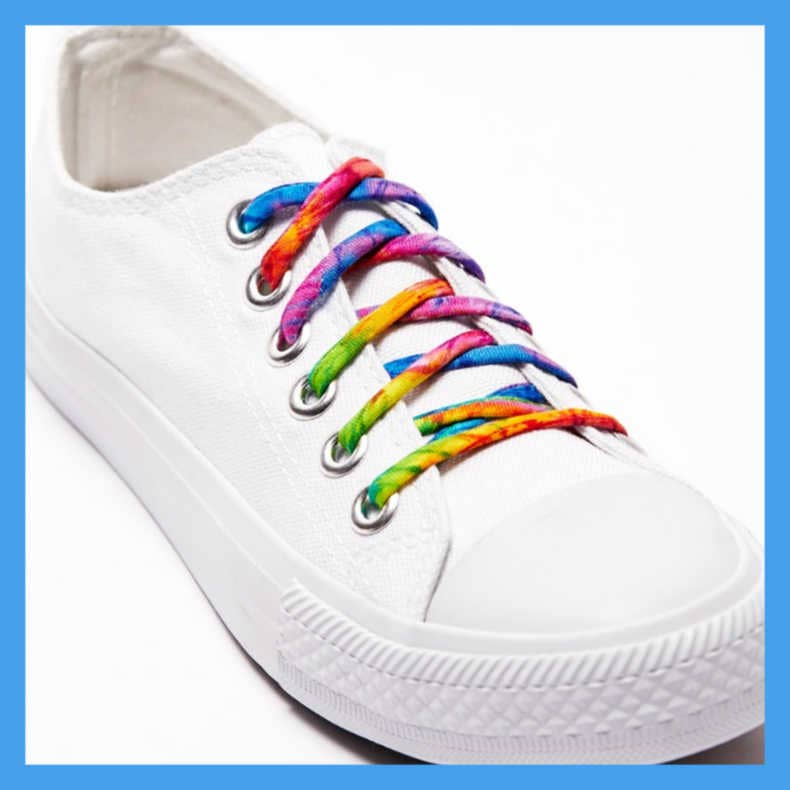 Cute Laces - Wholesale Shoelaces - Kids & Baby - Tie Dye Rainbow Cute Shoe Laces - for Adults & Kids7