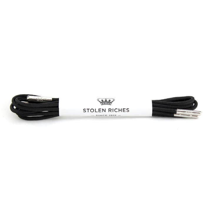 Folsom Black - Dress Shoelace for wholesale by Stolen Riches