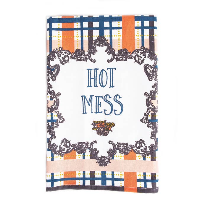 Hot Mess Tea Towel for wholesale by Love & Fig