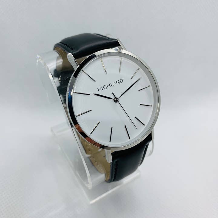 Preston Classic White Stainless Wristwatch for wholesale by Highland Watches