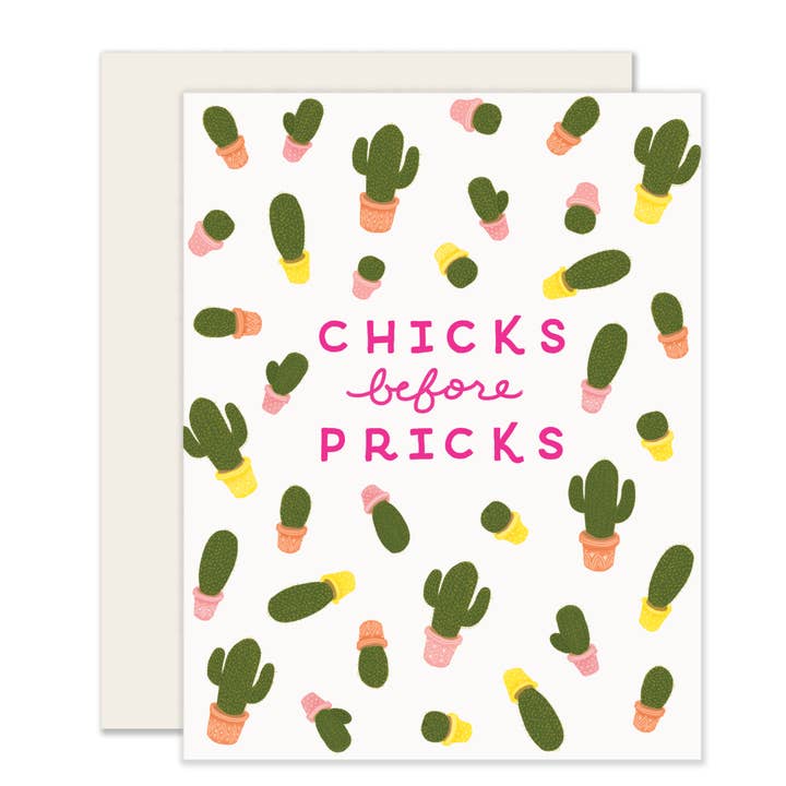 Slightly Stationery - Vendita all'ingrosso Biglietti di amicizia - Chicks Before Pricks | Scheda di supporto all'amicizia
