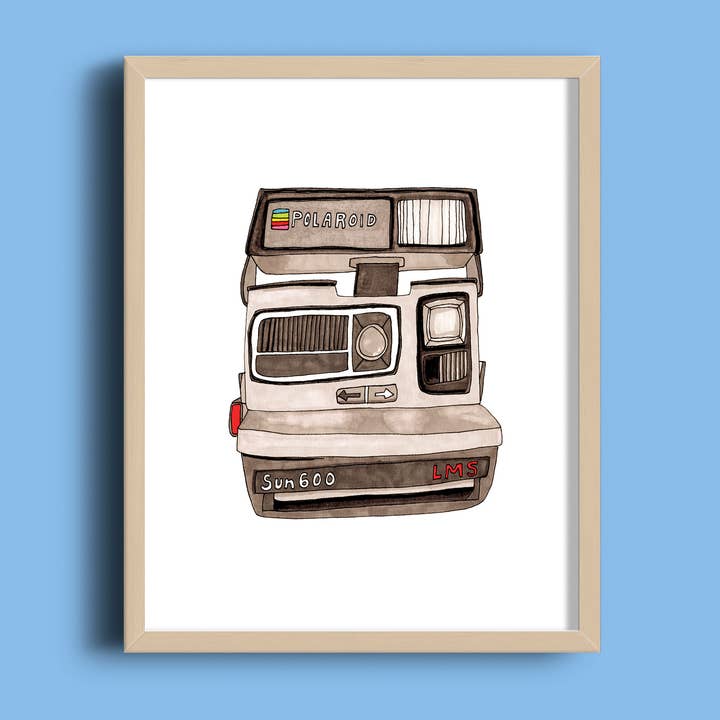 Polaroid Camera Art Print for wholesale by Handzy Shop + Studio
