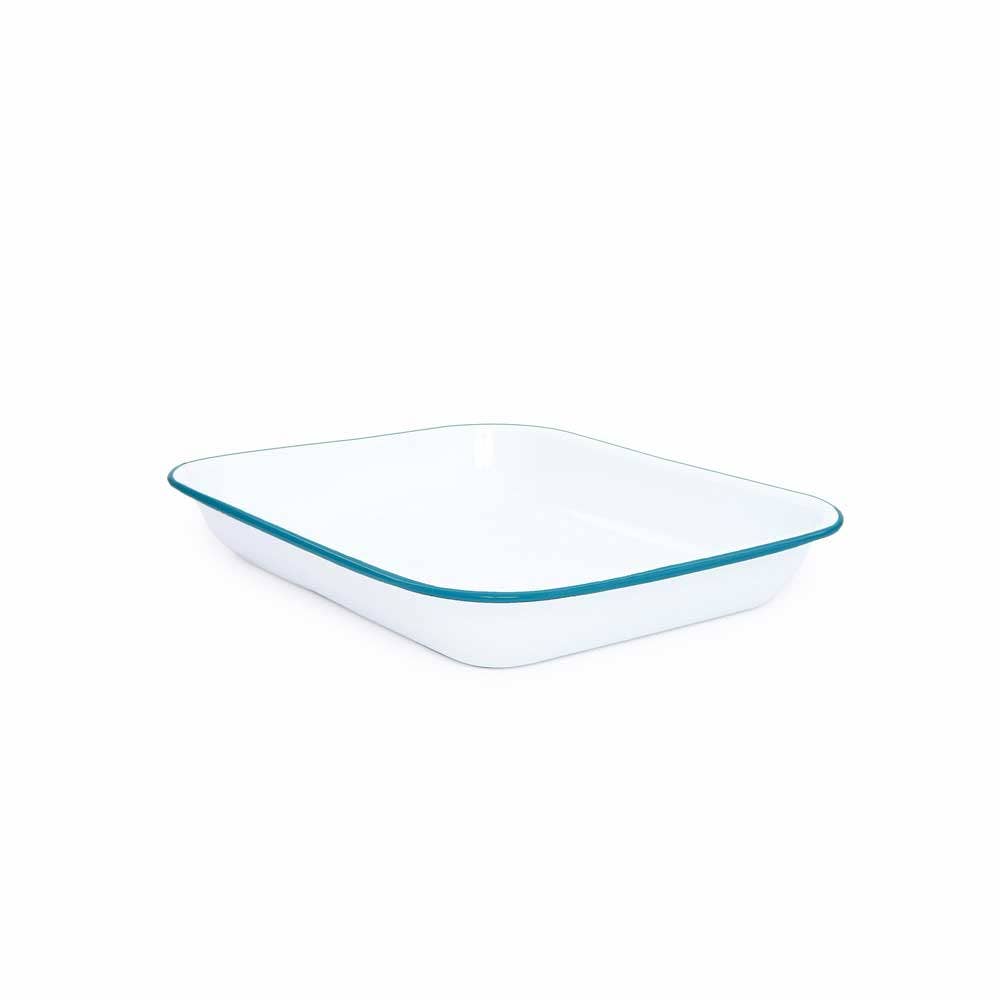 Crow Canyon Home - Wholesale Baking Dish - Vintage Enamelware Large Open Roaster3