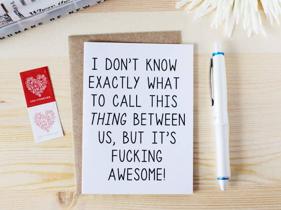 Honest AF Cards - Wholesale Love Card - I Don't Know Exactly What Card1
