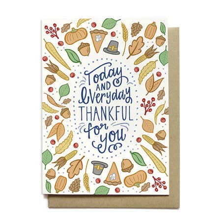 Hennel Paper Co. - Wholesale Thank You Card - Thanksgiving Card - Thankful for You