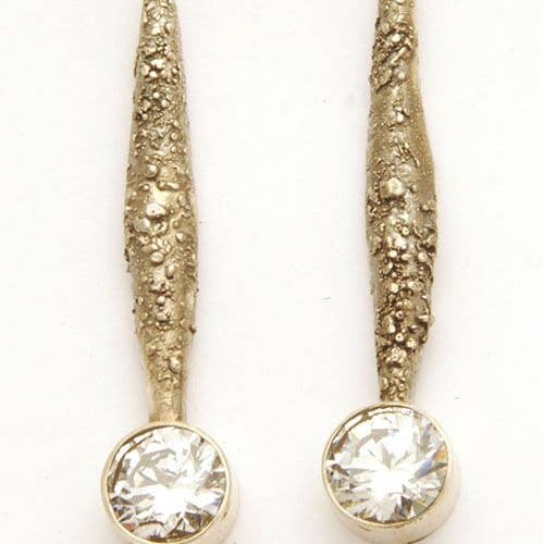 Reticulated Earring With Stone for wholesale by Tamara Kelly Designs