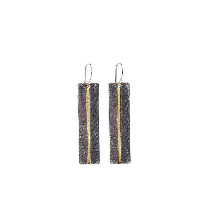 REMOVED BRAND - Wholesale Dangle Earrings - Long Mixed Metal Wrapped Earrings1