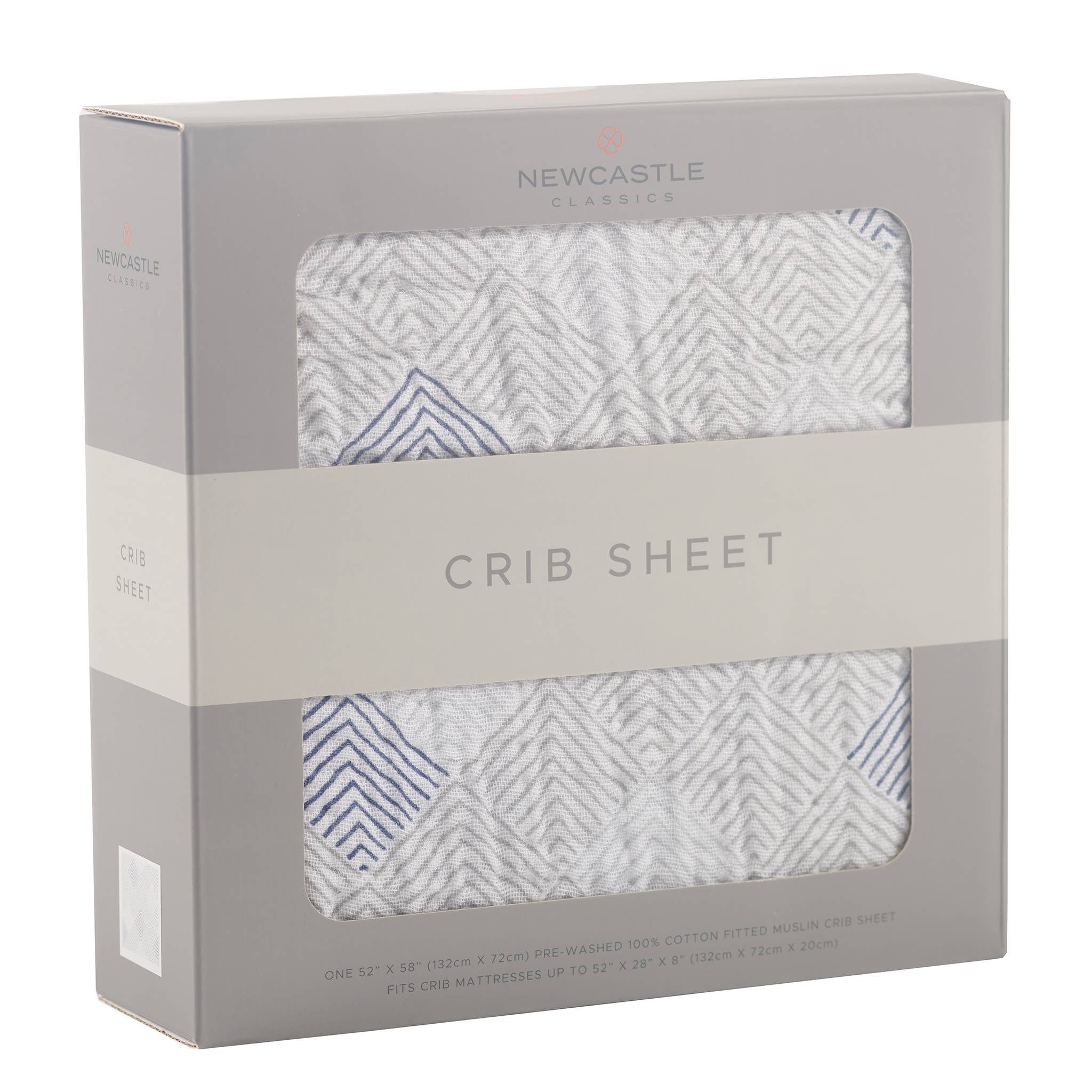 Newcastle Classics - Wholesale Cot/Crib Sheets - Mountain Peak Crib Sheet2