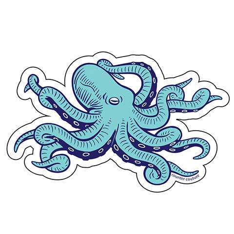 Counter Couture - Wholesale Sticker - Octopus Sticker | Marine Life | Decals | Gifts