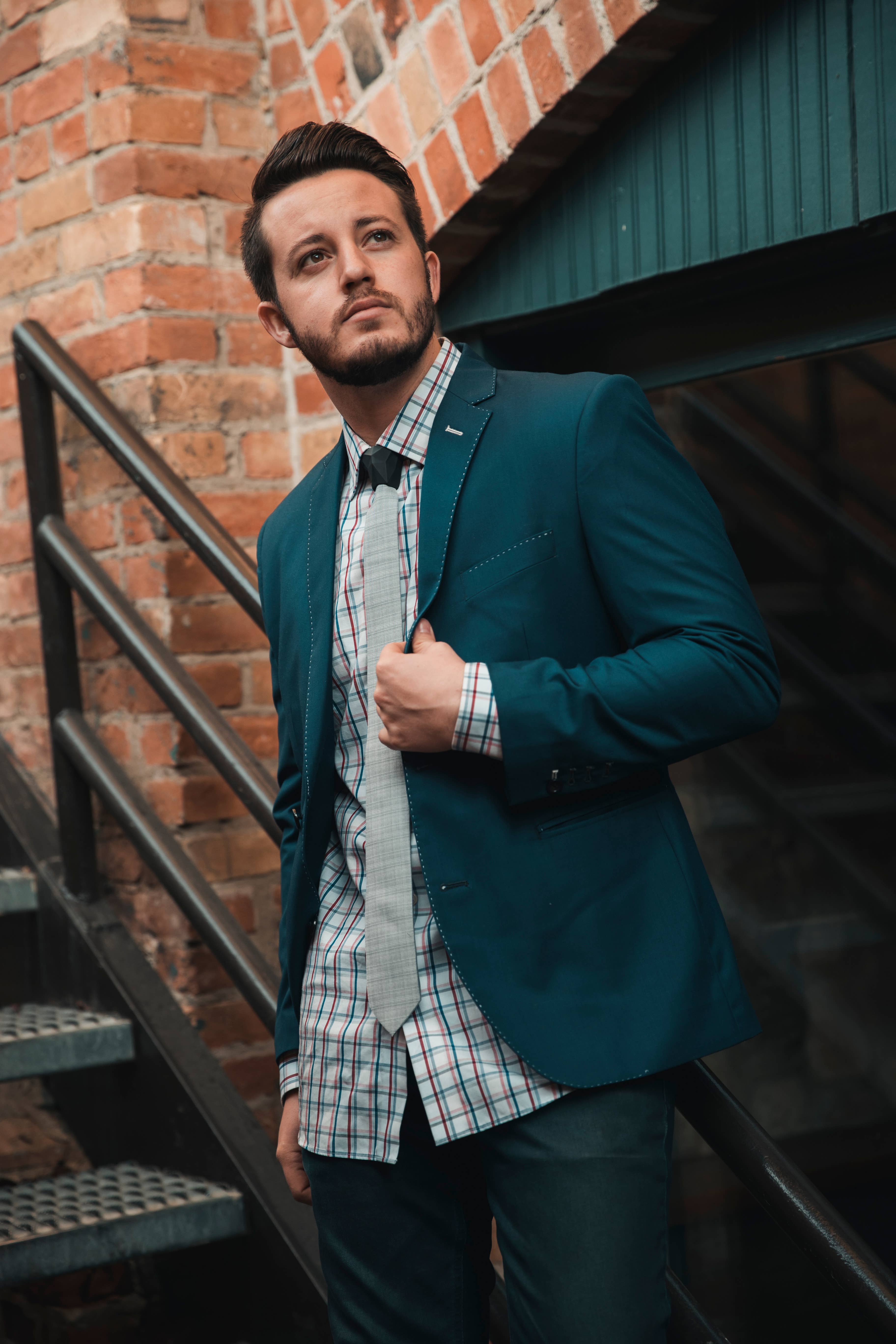 Modern Tie - Wholesale Necktie - Men's - Black Sharp Knot1