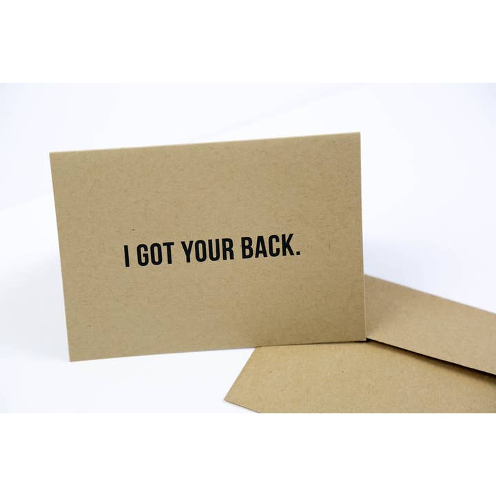 I Got Your Back - Greeting Card for wholesale by Goods That Matter