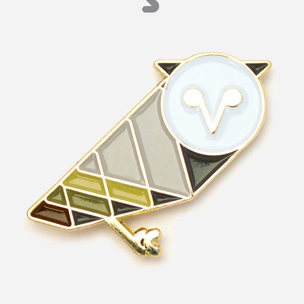 Spilla con gufo ragionevolmente saggio. per la vendita all'ingrosso da parte di Popglory