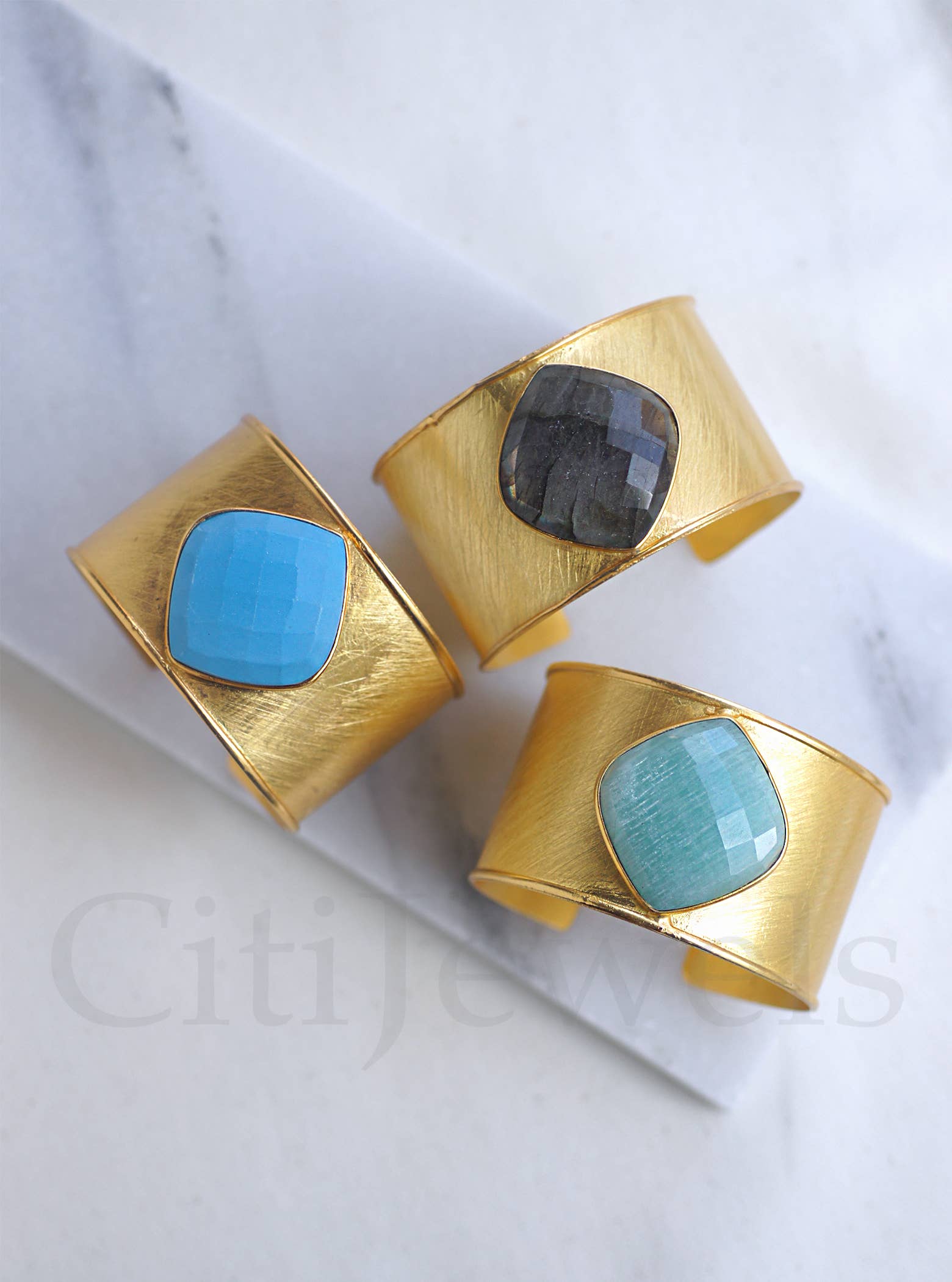 FELIX Z DESIGNS - Wholesale Cuff Bracelet - Natural Gemstone Cuff Bangle7