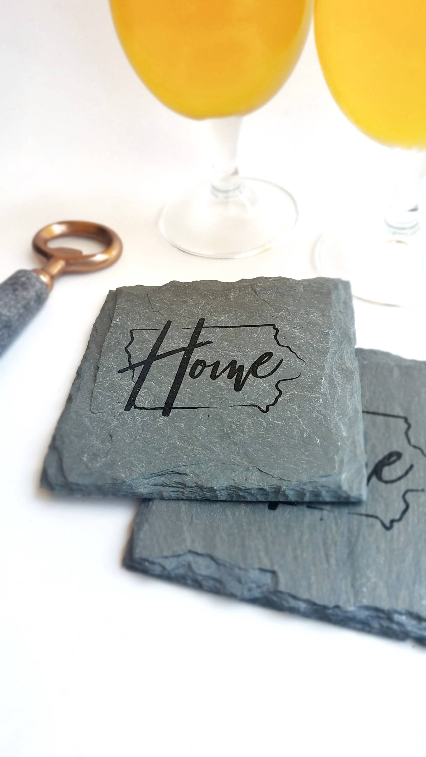 Cheers Ink - Wholesale Coasters - Iowa Home Slate Coaster1