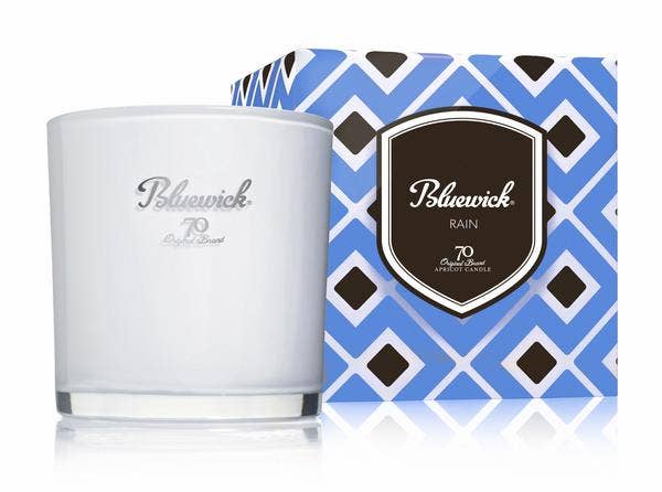 Bluewick - Wholesale Jar/Filled Candle - Rain Deco Cylinder0