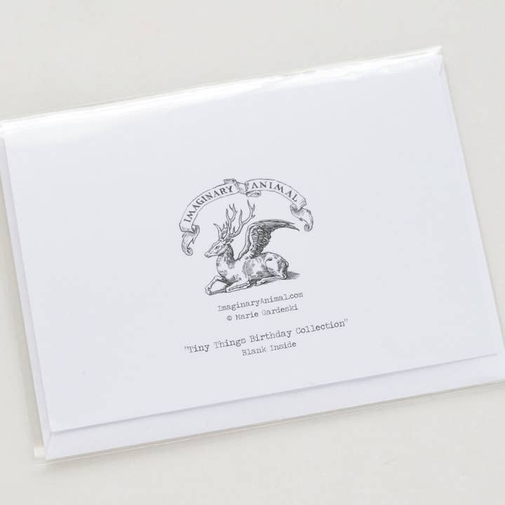 Imaginary Animal - Wholesale Birthday Card - Tiny Things Birthday Collection Greeting Card or Postcard
