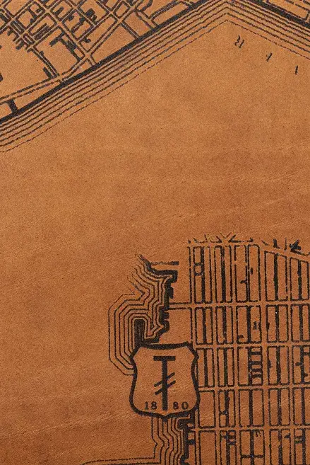 Tactile Craftworks - Wholesale Clutch Bag - Women's - Boston Map Clutch2