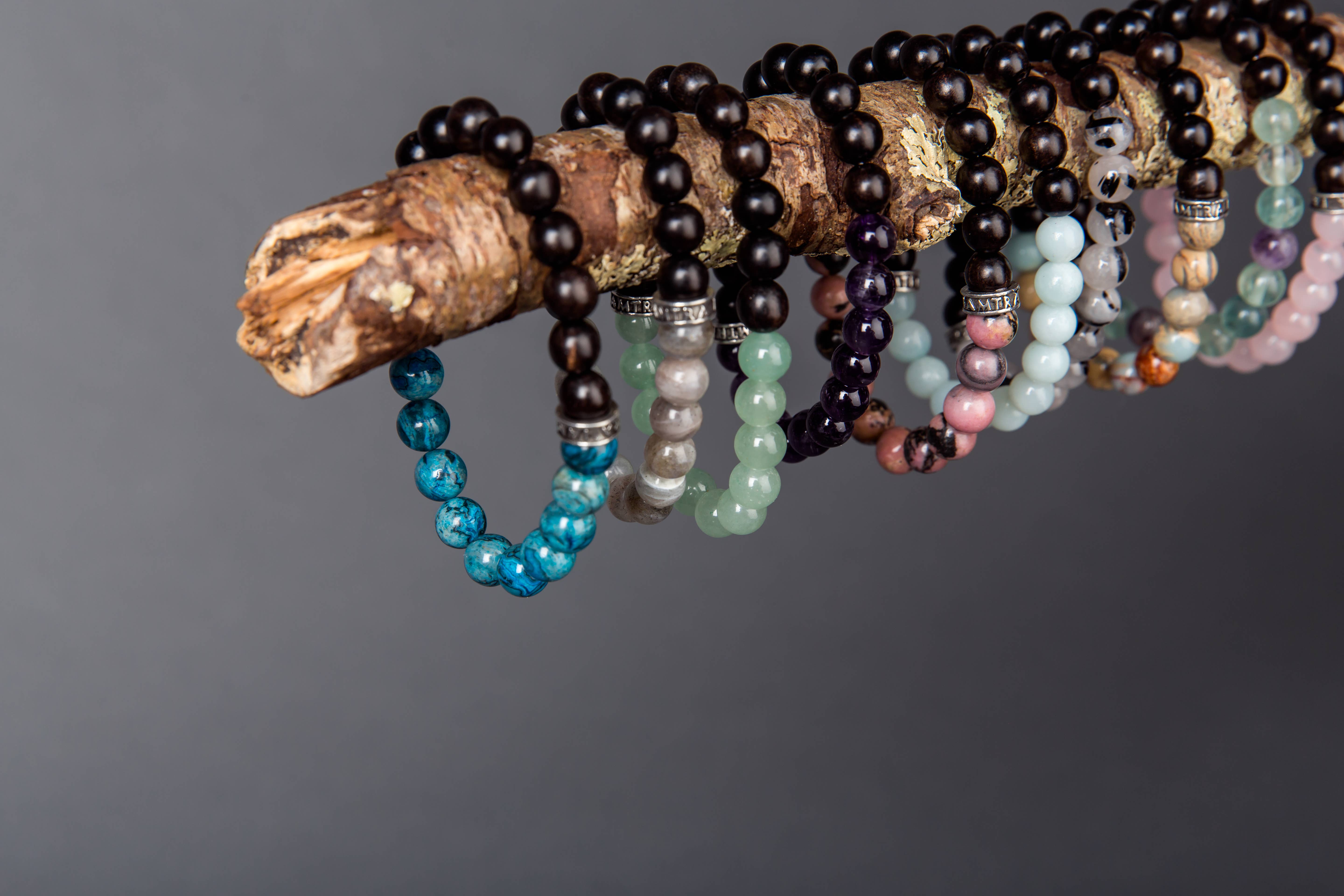 Iamtra - Wholesale Beaded Bracelet - Amethyst Stone Stack1