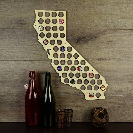 Torched Products - Wholesale Wall Accent - Men’s Gift State Beer Cap Map – Beer Cap Collector/Display51