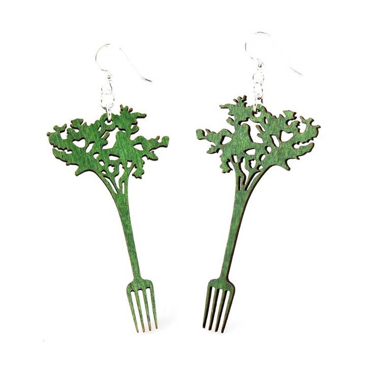 Brincos garfo de cenoura por atacado de Green Tree Jewelry