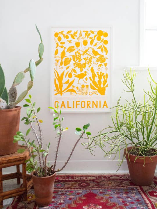 Banquet Workshop - Wholesale Art Print - California Art Print - Marigold Flora and Fauna