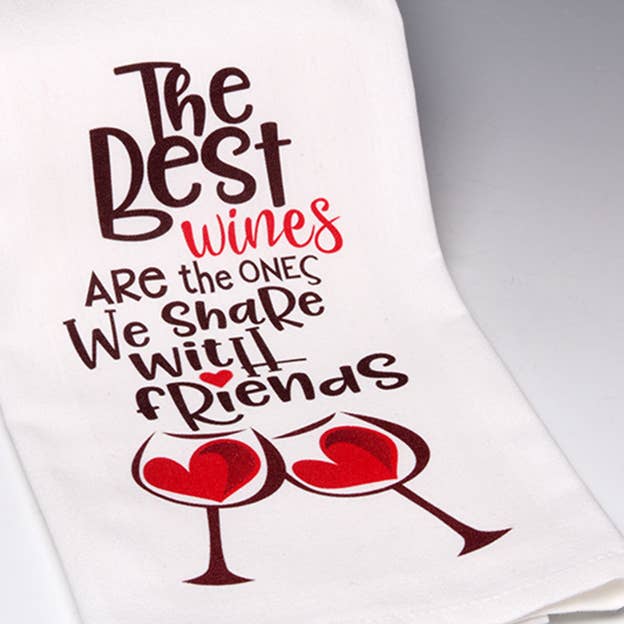 The Best Wines Towel for wholesale by Liane Fried Studio