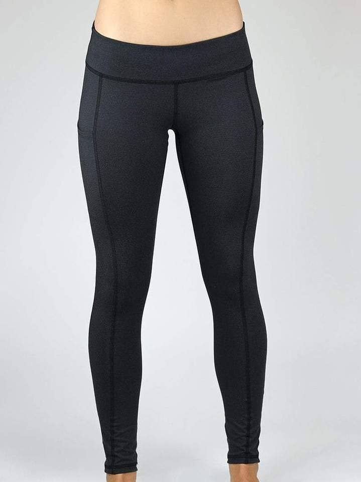 Legging Superflow Mid Rise Noir pour la vente par Pi Movement