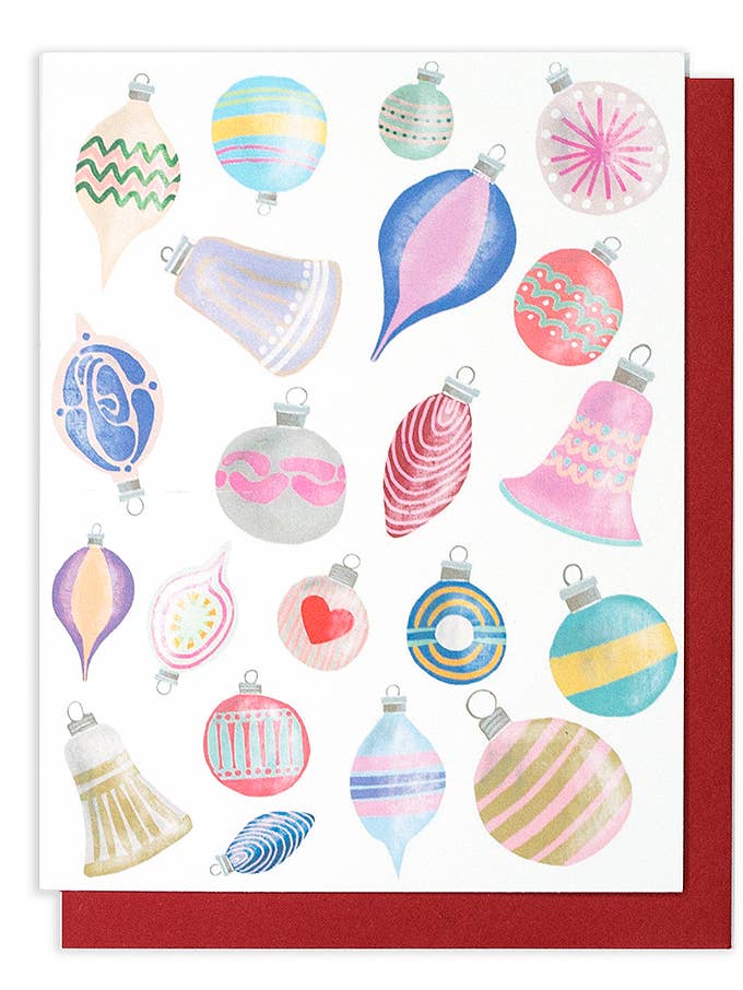 Ornaments Single Card for wholesale by Thimblepress