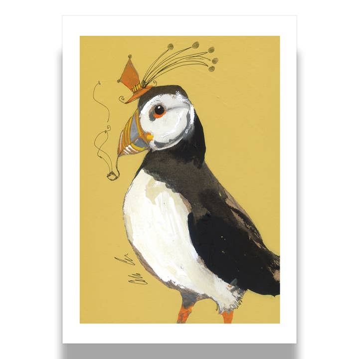 Puffin greeting card for wholesale by Cordell Cordaro
