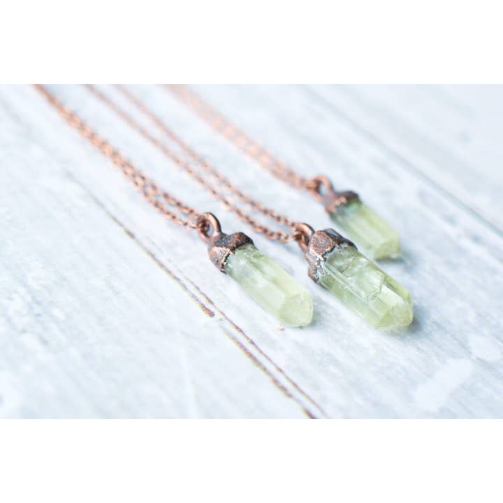 HAWKHOUSE - Wholesale Pendant/Charm Necklace - Rough Apatite Crystal Pendant2