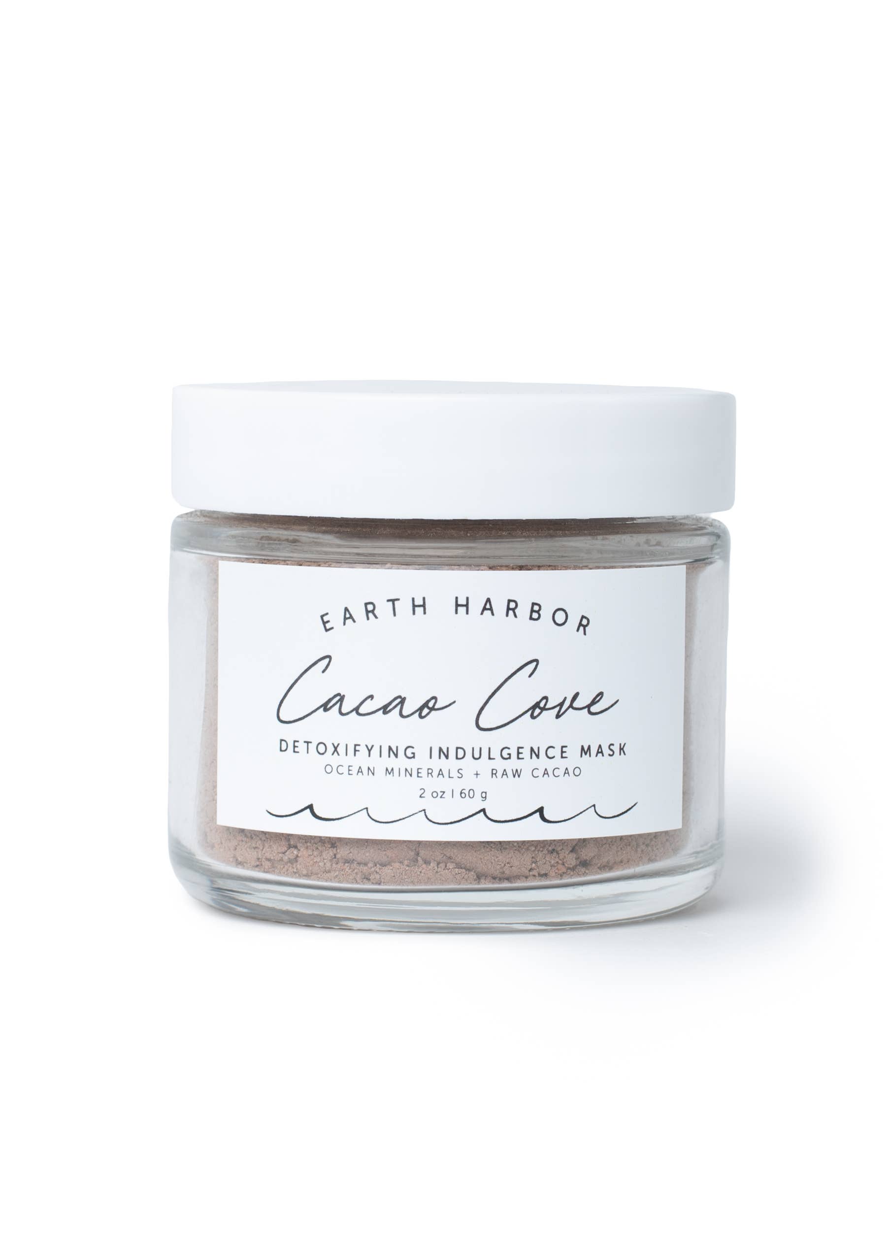 Earth Harbor Naturals - Wholesale Skincare face mask - CACAO COVE Vitamin C Detox Mask: Ocean Minerals + Raw Cacao