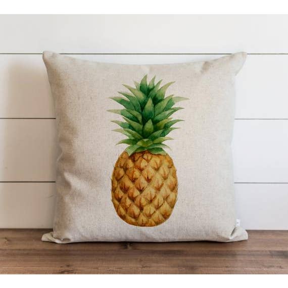Porter Lane Home – wholesale Prydnadskuddfodral – Ananas akvarell Kuddfodral