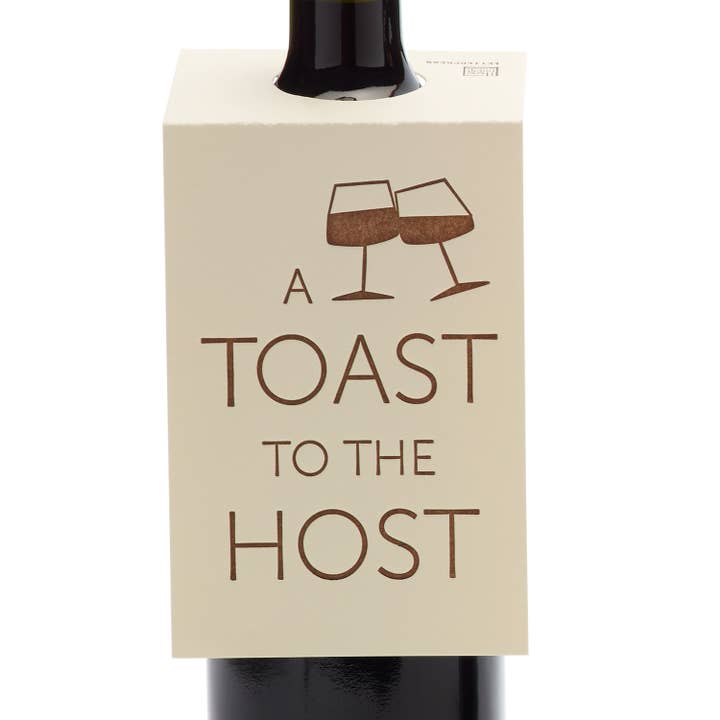 Ilee Papergoods - Wholesale Gift Tag - A Toast to the Host hang tag3