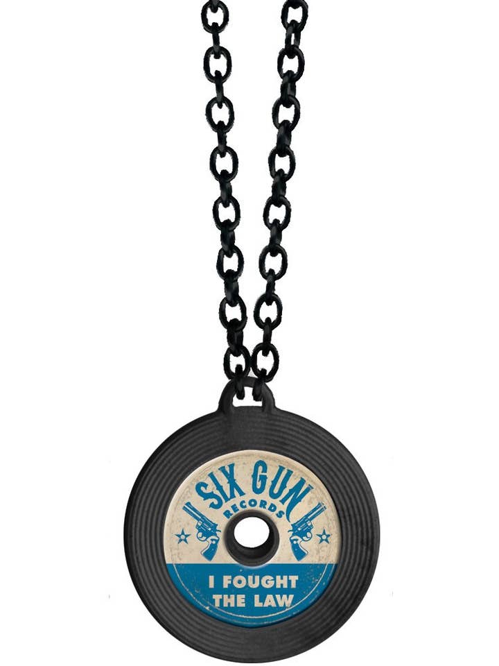 Necklace - I Fought the Law Record for wholesale by Classic Hardware