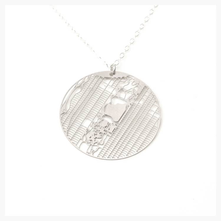 Aminimal - Wholesale Pendant/Charm Necklace - Silver - NY Central Park0