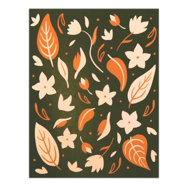 Leaf Olive - Blank/ Autumn Card for wholesale by Dote Note + Gift