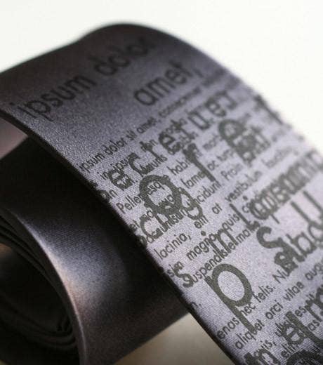 Cyberoptix Tie Lab - Wholesale Necktie - Men's - Lorem Ipsum Necktie1