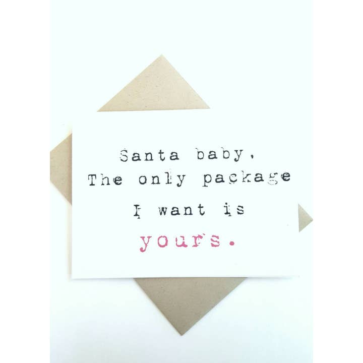 The Only Package I Want Is Yours for wholesale by Ally Elle Cards