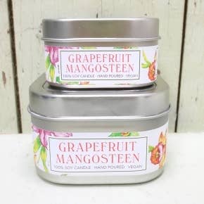 Green Daffodil Bath & Body - Wholesale Jar/Filled Candle - Grapefruit Mangosteen Soy Candle in Large Tin3