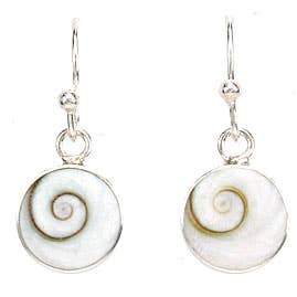 Rund Shiva Örhänge för wholesale av Indigo Sterling Silver