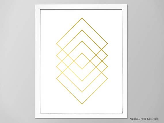 The National Anthem - Wholesale Art Print - 5” x 7” Gold Squares Metallic Art Print0