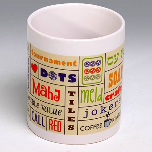 Mah Jongg Mug for wholesale by Liane Fried Studio