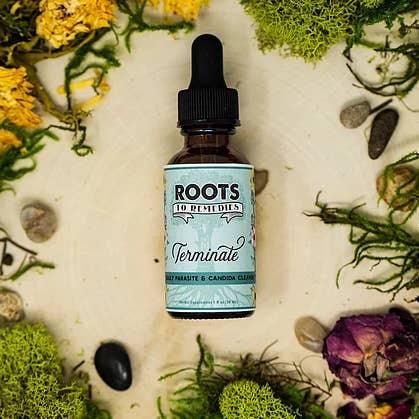 Roots To Remedies - Vendita all'ingrosso Tinture - 1 oz Parassita adulto e Candida detergere Tintura a base di erbe