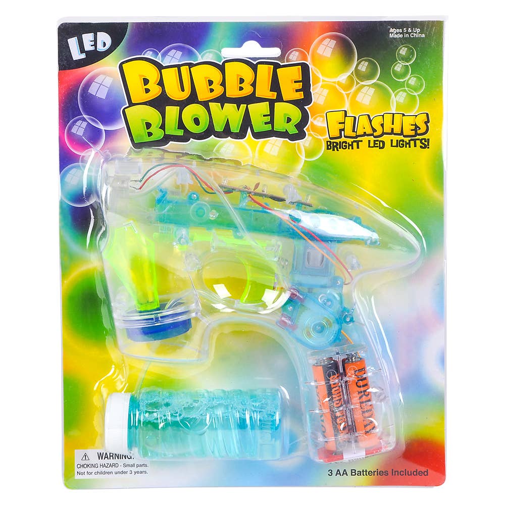 La Luna Bella - Toys - Wholesale Light-Up Toy - Kids & Baby - 7" TRANSPARENT LIGHT-UP BUBBLE BLASTER LLB Light-up Toys1