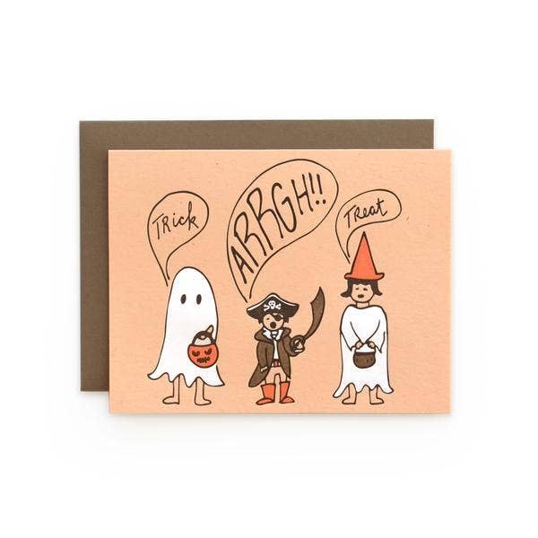 Tarjeta Trick Argh Treat | Halloween para venta al por mayor de Wild Ink Press