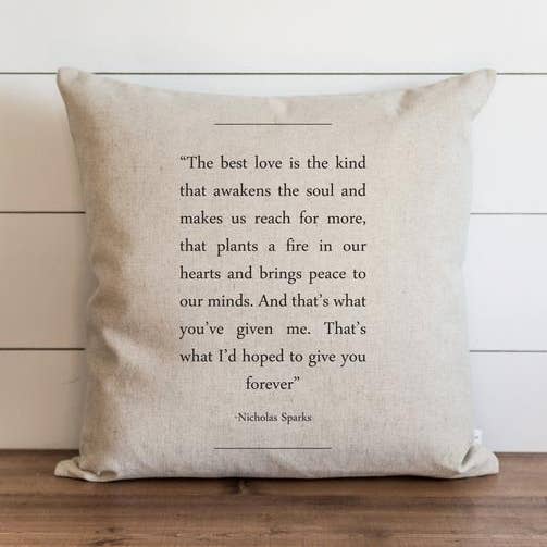 Porter Lane Home - Wholesale Throw Pillow Cover - Book Collection Nicholas Sparks Pillow Cover0