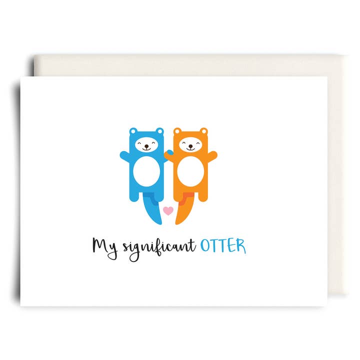 My Significant OTTER | Love Greeting Card for wholesale by Inkwell Cards
