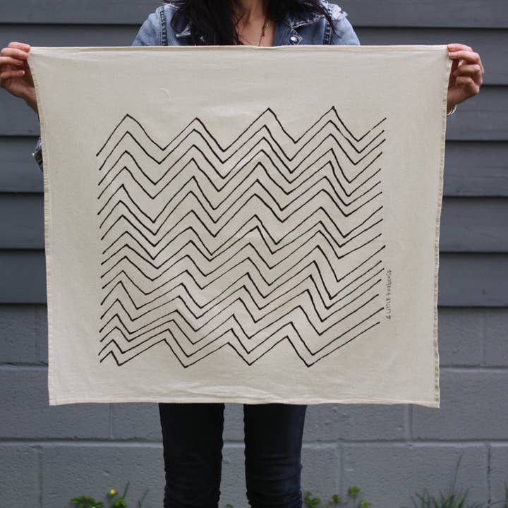 Chevron | Organic Cotton Tea Towel for wholesale by Little Korboose