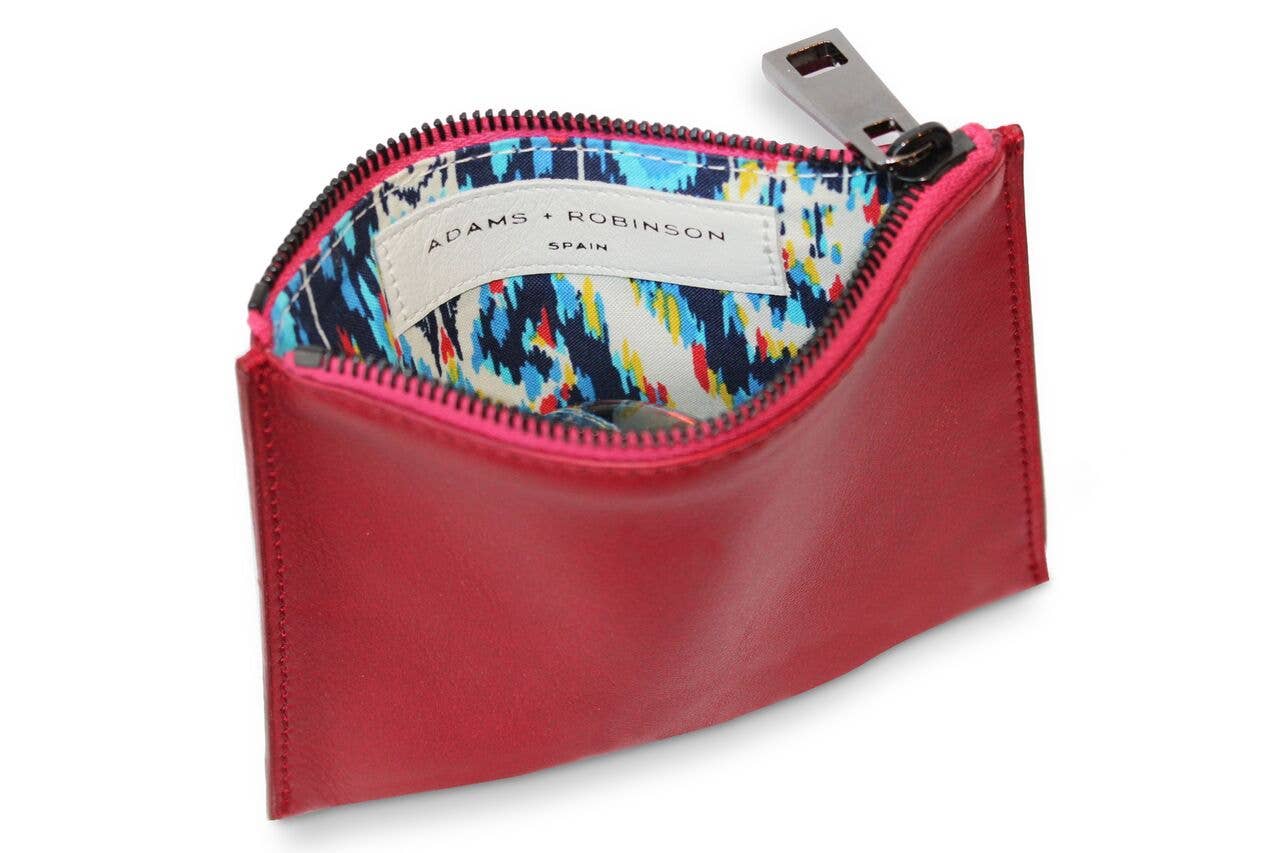 ADAMS + ROBINSON - Wholesale Pouch - Women's - Small Tinto Red Pouch2